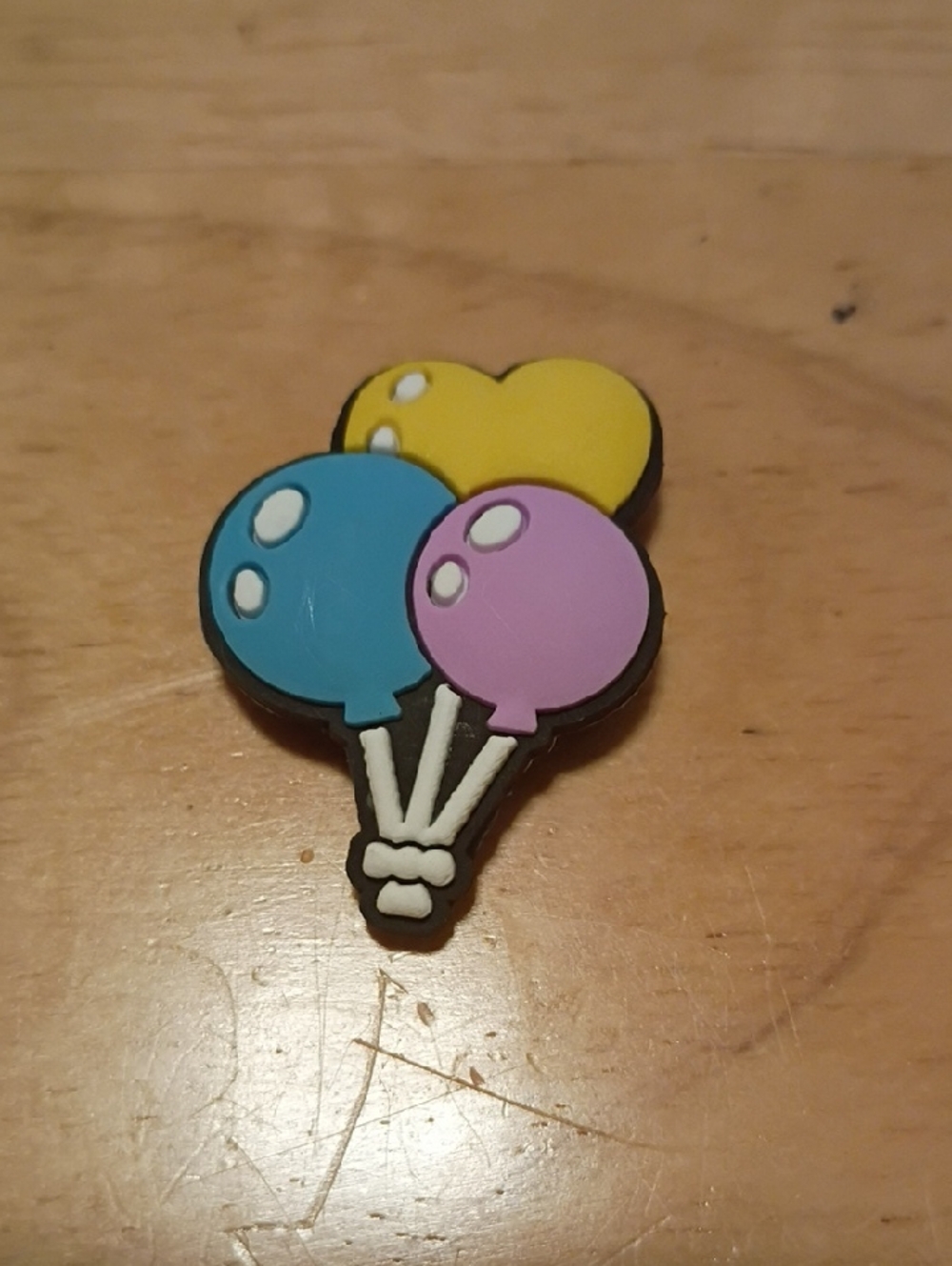 10 for $10 Jibbitz Croc Charms - Yellow Heart, Blue & Purple Balloons  - New